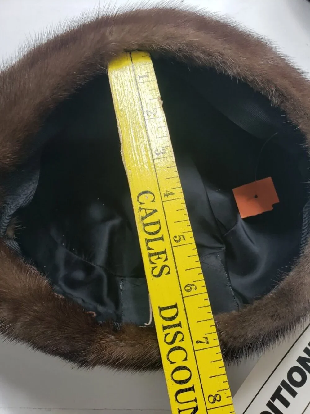 Vintage Klenditioned Genuine Fur Hat Dark Brown Womens New With Tags NWT